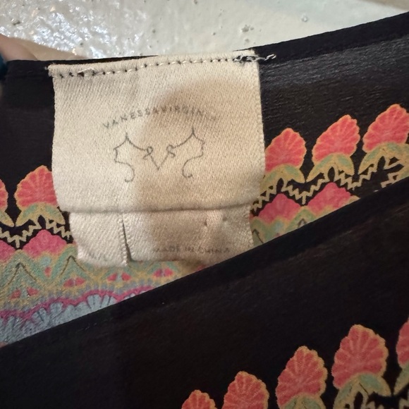 Vanessa Virginia Anthro Size M/L Boho Western Silk Estrella Bandana Dress - Picture 9 of 9